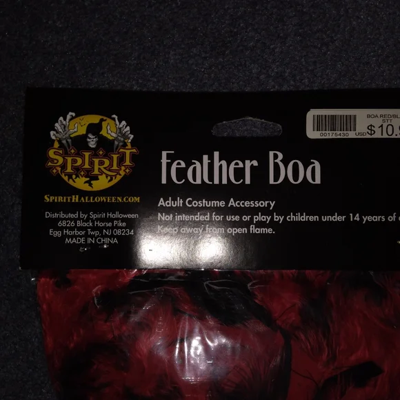 NWT Spirit Halloween Feather Boa - Picture 4 of 5